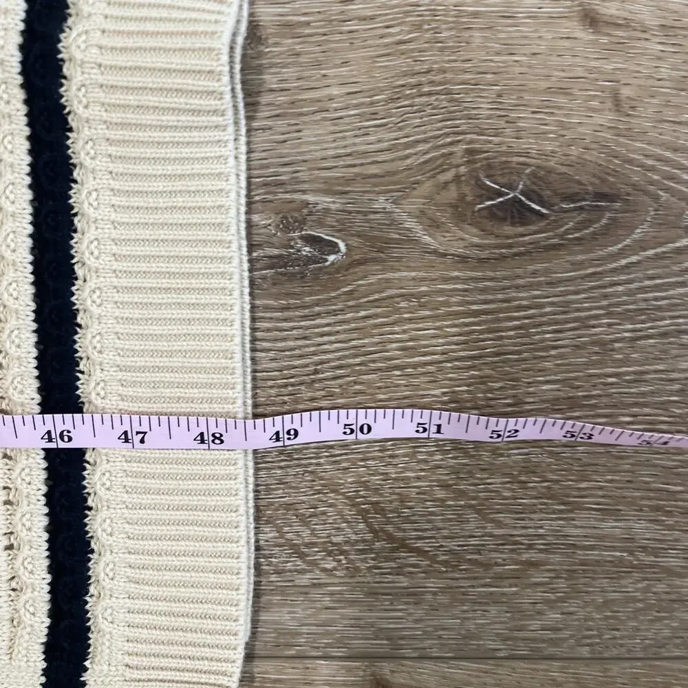 House of Harlow 1960 Tan Black Stripe Crochet Halter Midi Dress Size Small Boho - Picture 6 of 13